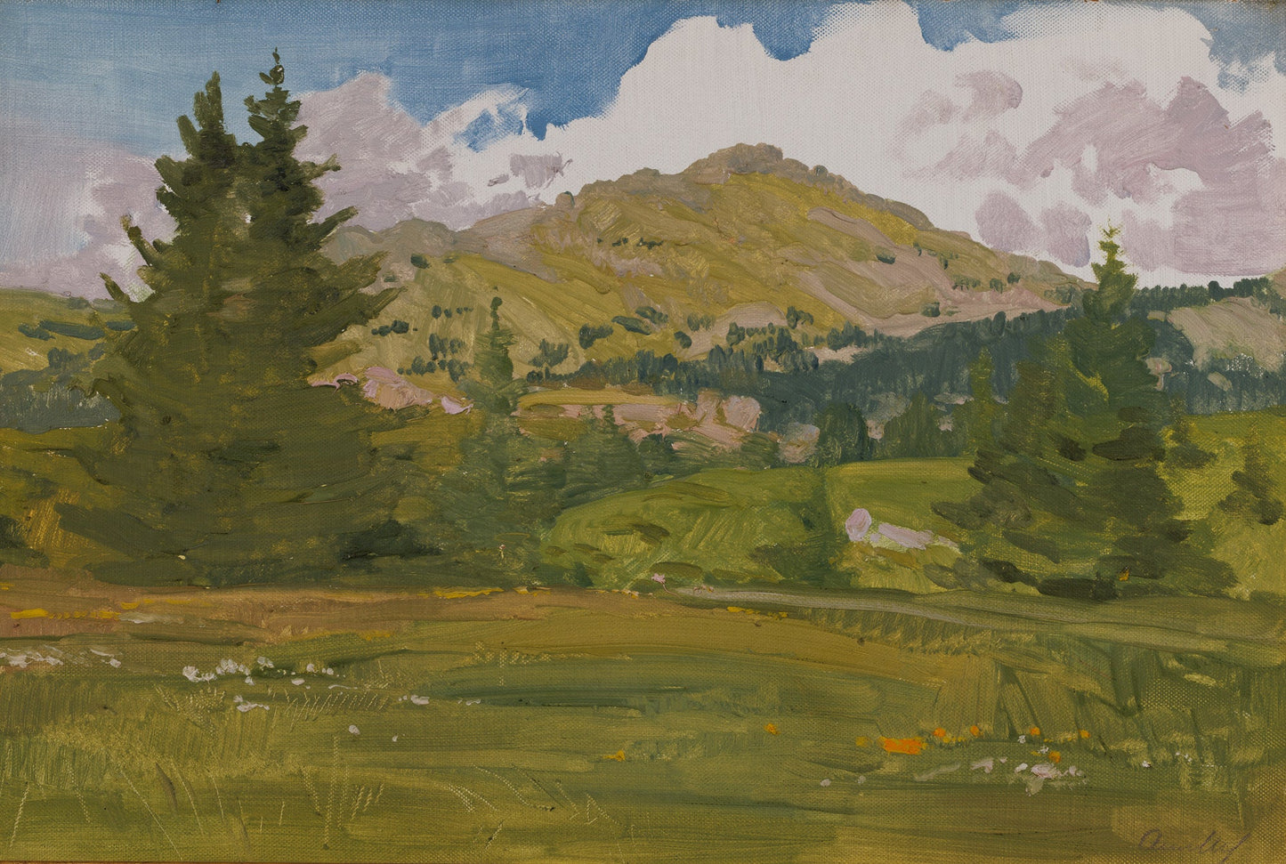 Оригинална картина на Атанас Михов - "Пейзаж от Витоша" от Галерия Роял