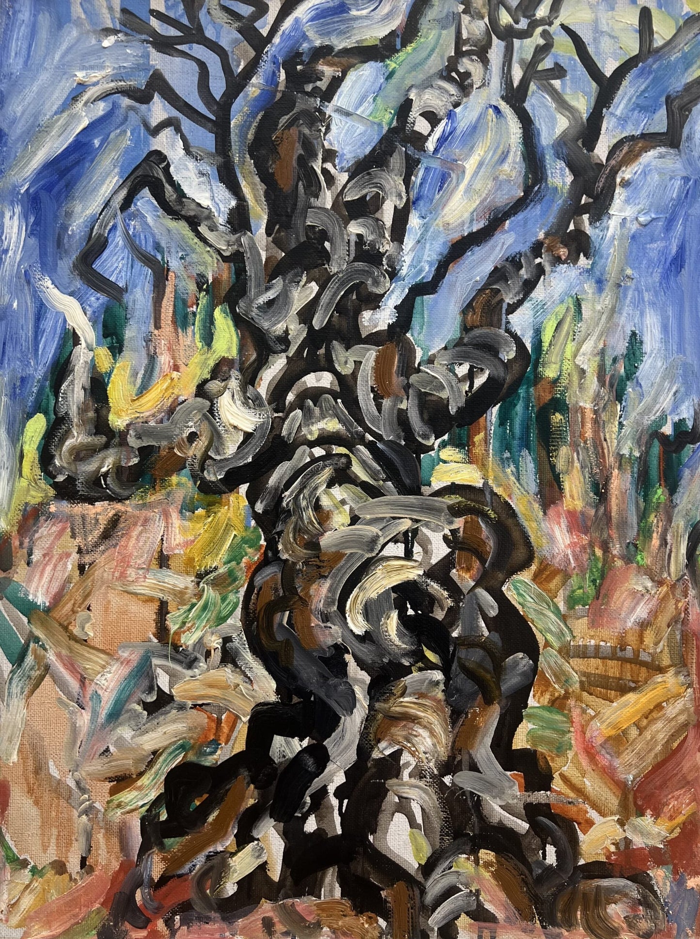 Оригинална картина на Атанас Пацев "Студенец", 1977г. от Галерия Роял