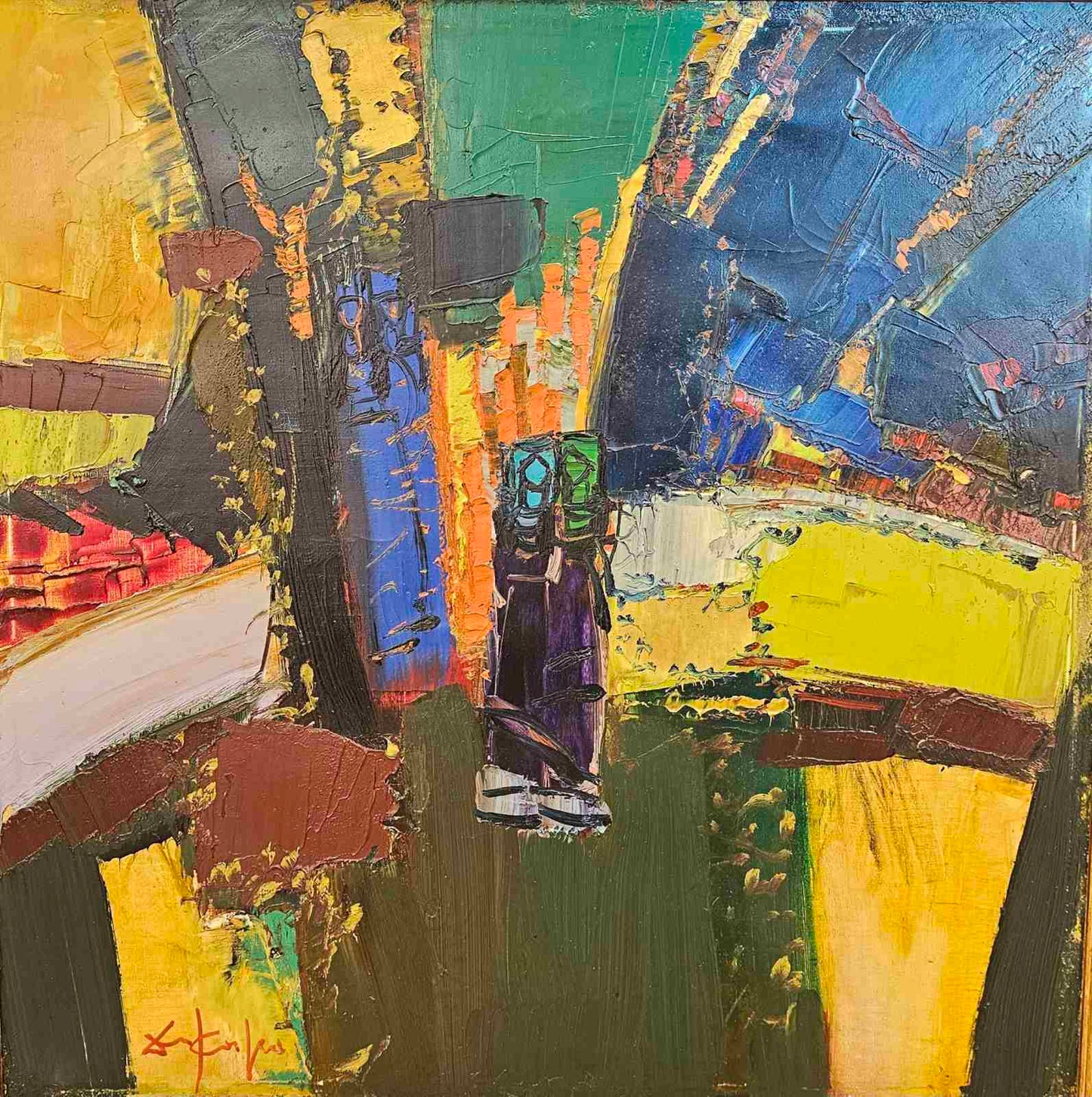 Оригинална картина на Димитър Киров - ДиКиро "Надпяване" от Галерия Роял