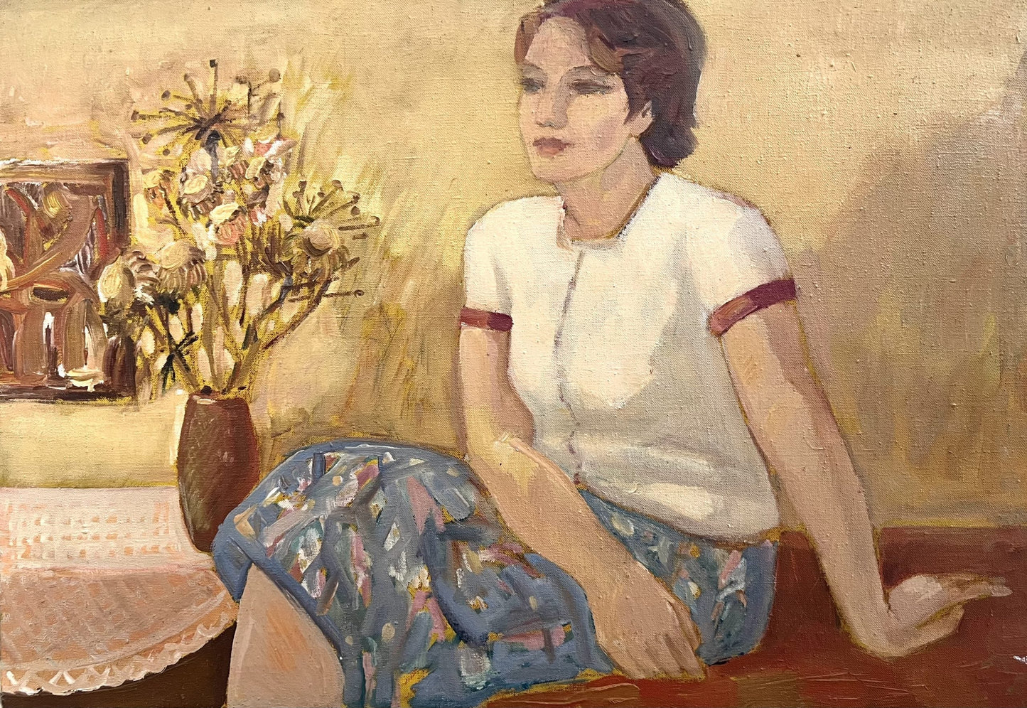 Оригинална картина на Панчо Панев "Мечтание", 1977 г. от Галерия Роял