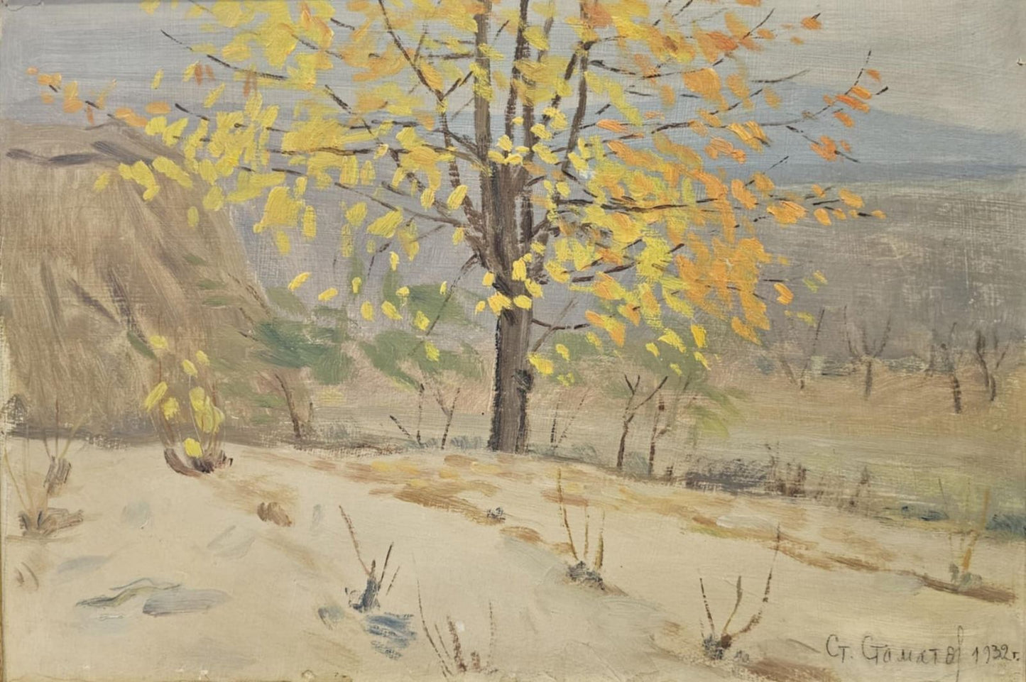 Оригинална картина на Станьо Стаматов "Есен", 1932г. от Галерия Роял