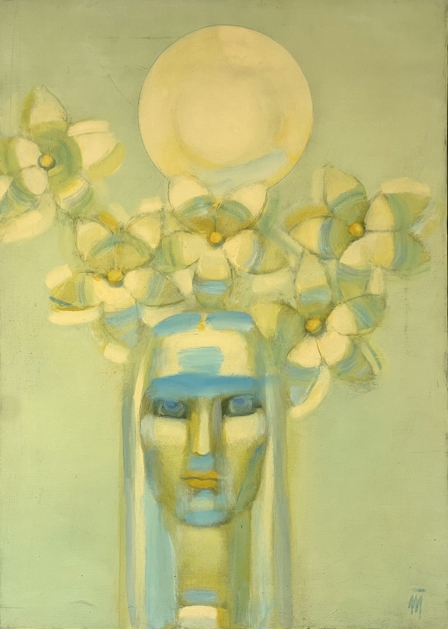 Toma Trifonovski "Woman with Flowers"