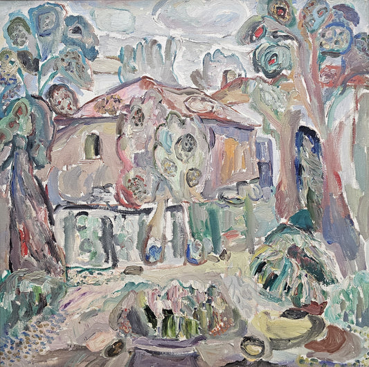 Дора Кънчева "Пейзаж от Казанлък"