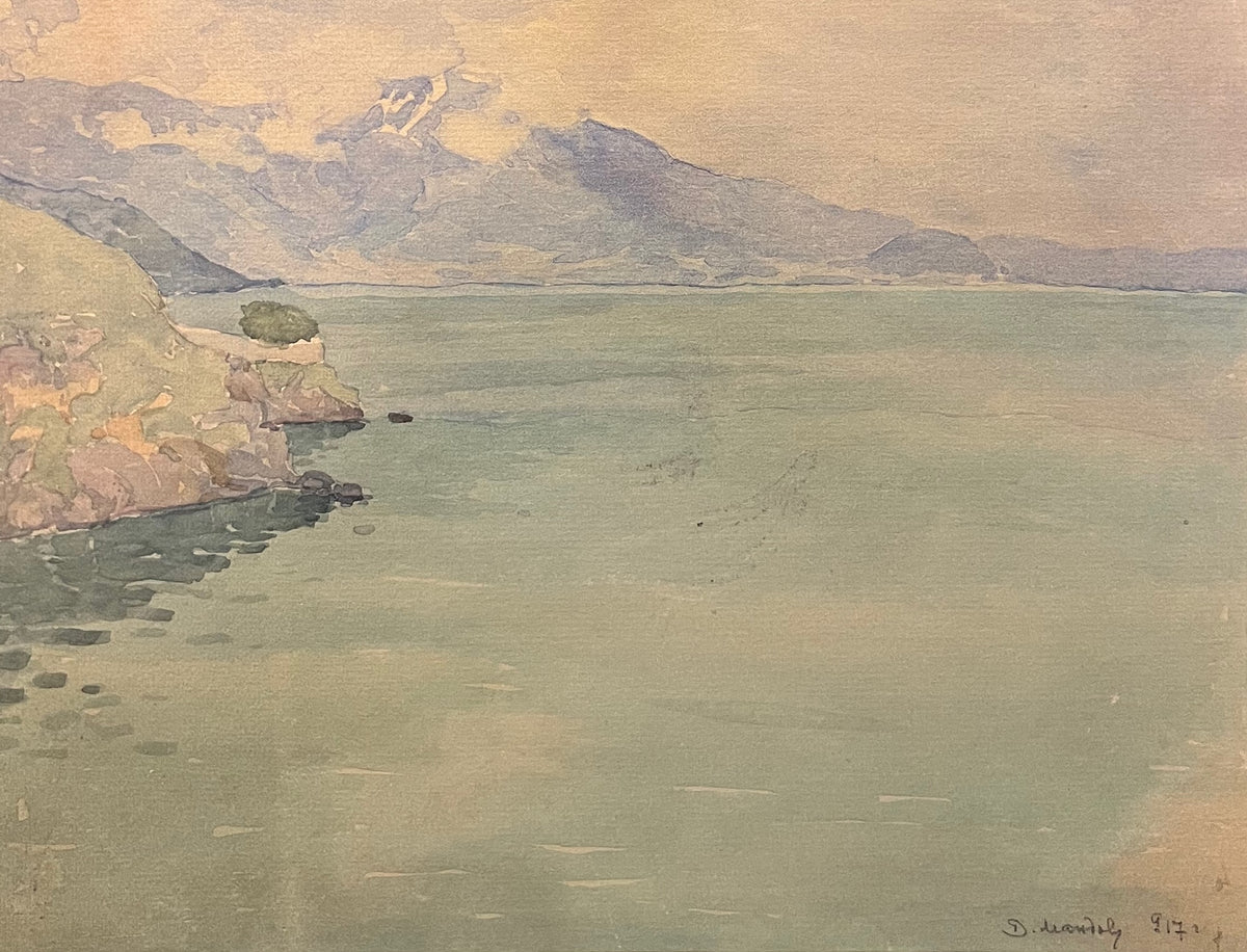 Дечко Мандов "Пейзаж, 1917г."