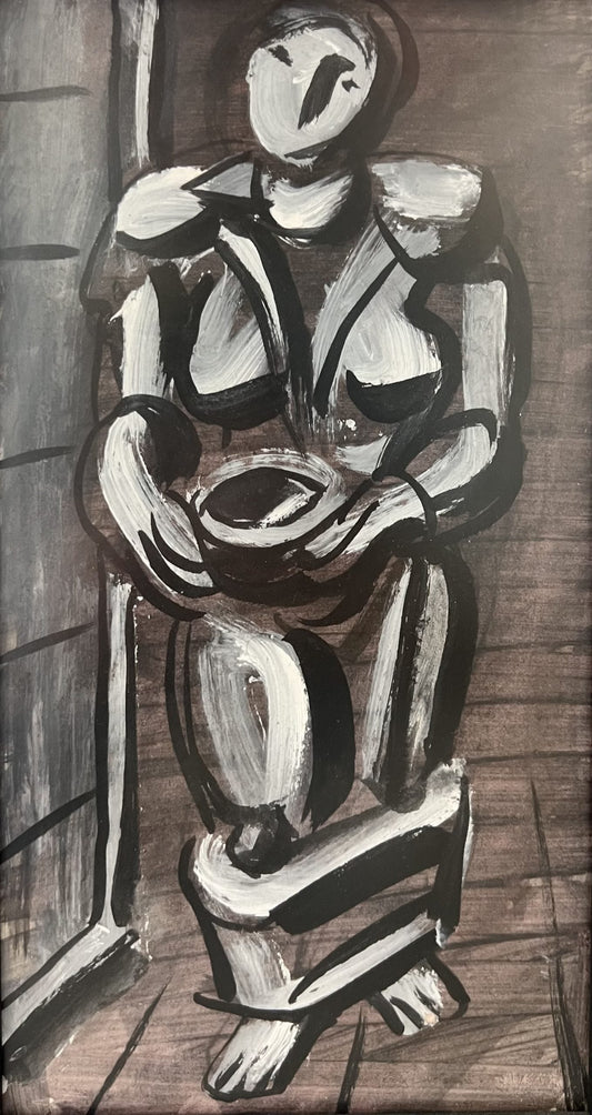 Оригинална картина на Атанас Яранов "Женска Фигура" от Галерия Роял