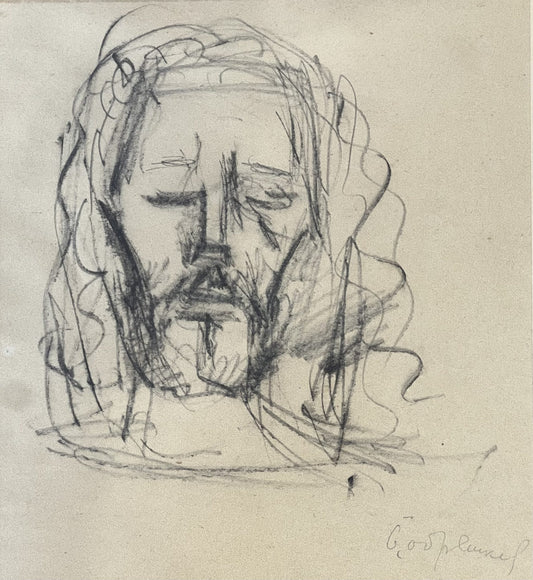 Оригинална картина на Бенчо Обрешков "Христос" от Галерия Роял