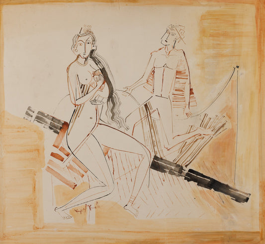 Оригинална картина на Димитър Казаков - НЕРОН "Композиция 2" от Галерия Роял