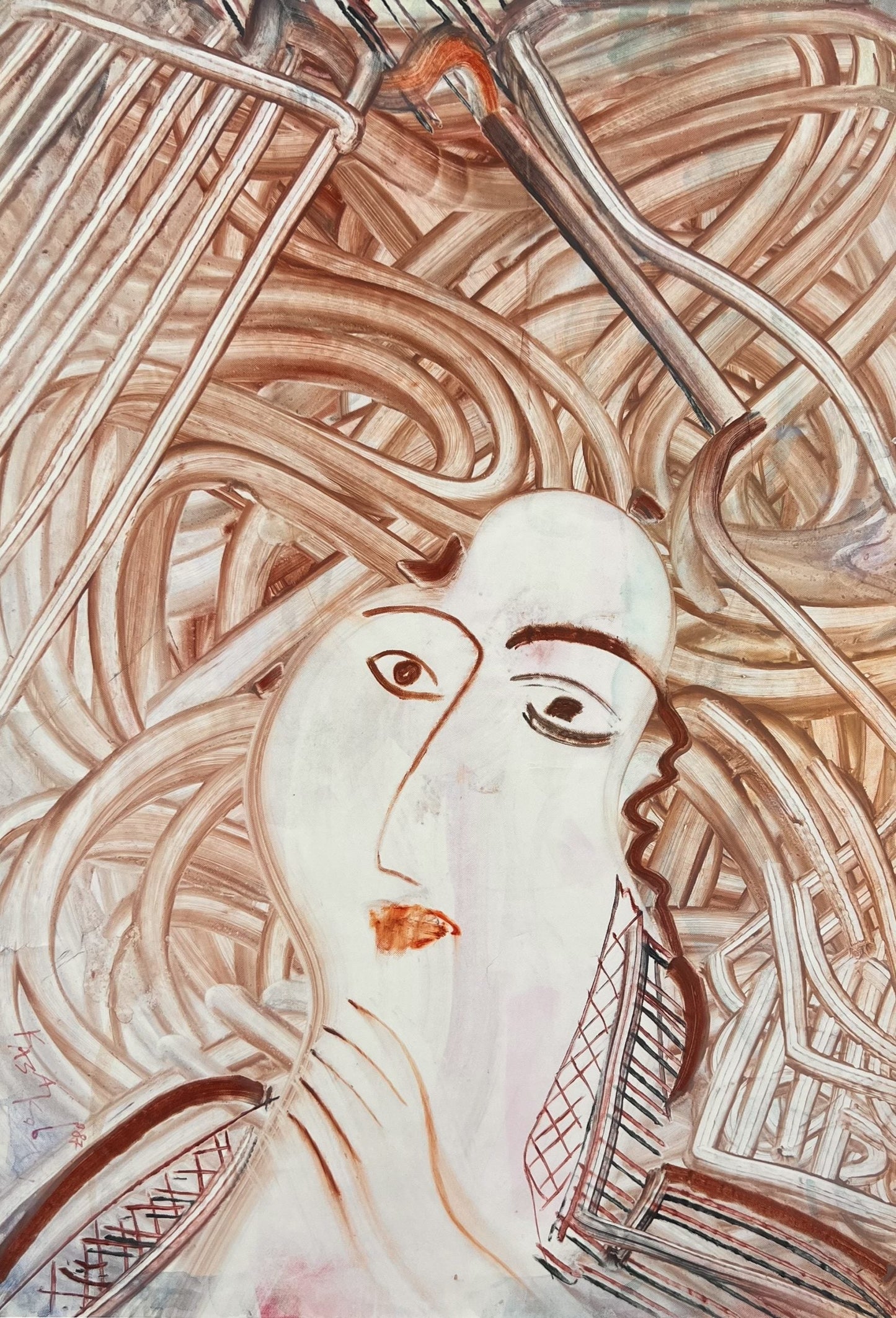 Оригинална картина на Димитър Казаков - Нерон "Портрет", 1987 от Галерия Роял