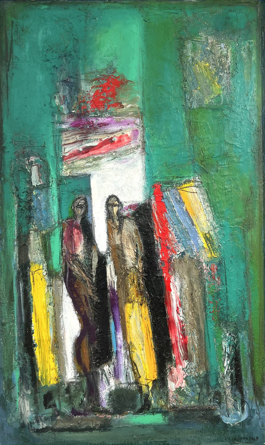 Оригинална картина на Енчо Пиронков "Жени на Работа" от Галерия Роял