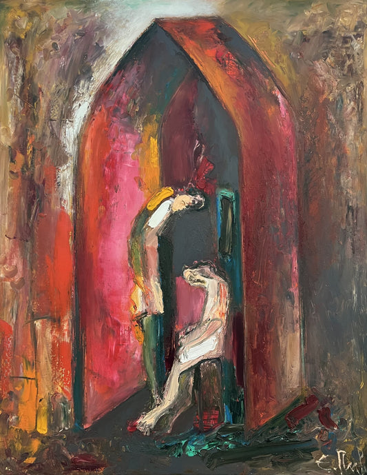 Оригинална картина на Енчо Пиронков "Разговор" от Галерия Роял