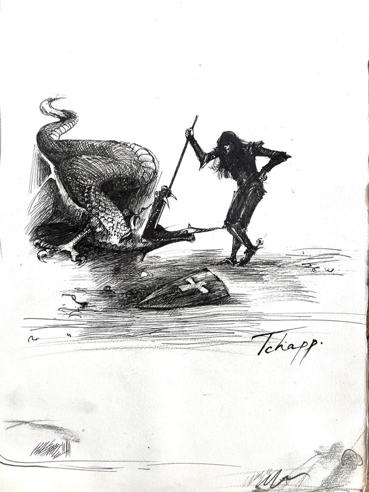 Оригинална картина на Георги Чапкънов - Чапа "Свети Георги" от Галерия Роял