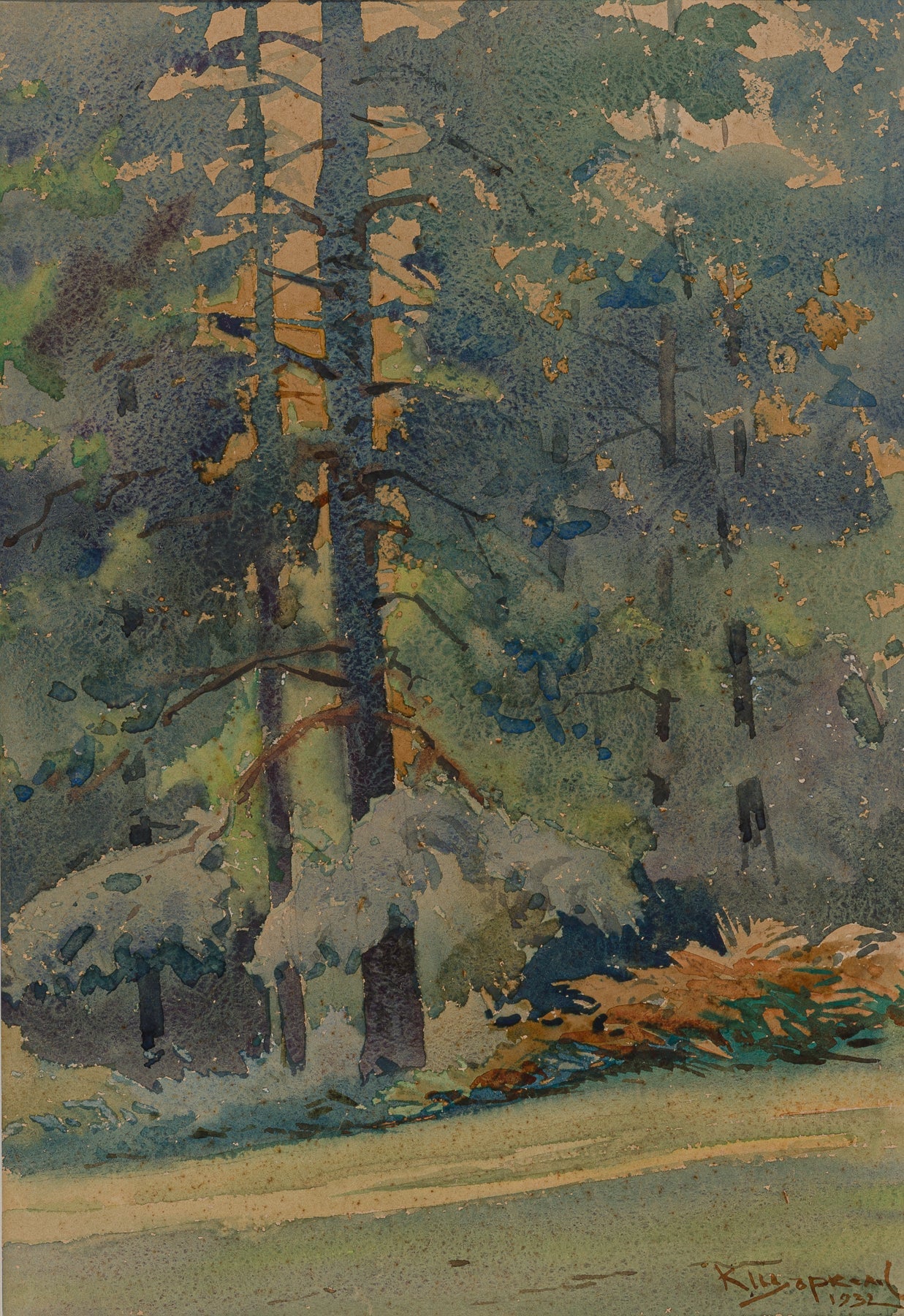 Оригинална картина на Константин Щъркелов “Горски пейзаж” 2 от Галерия Роял