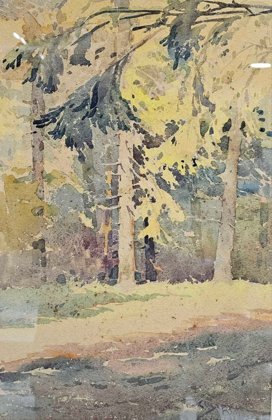 Оригинална картина на Константин Щъркелов "Горски пейзаж" от Галерия Роял