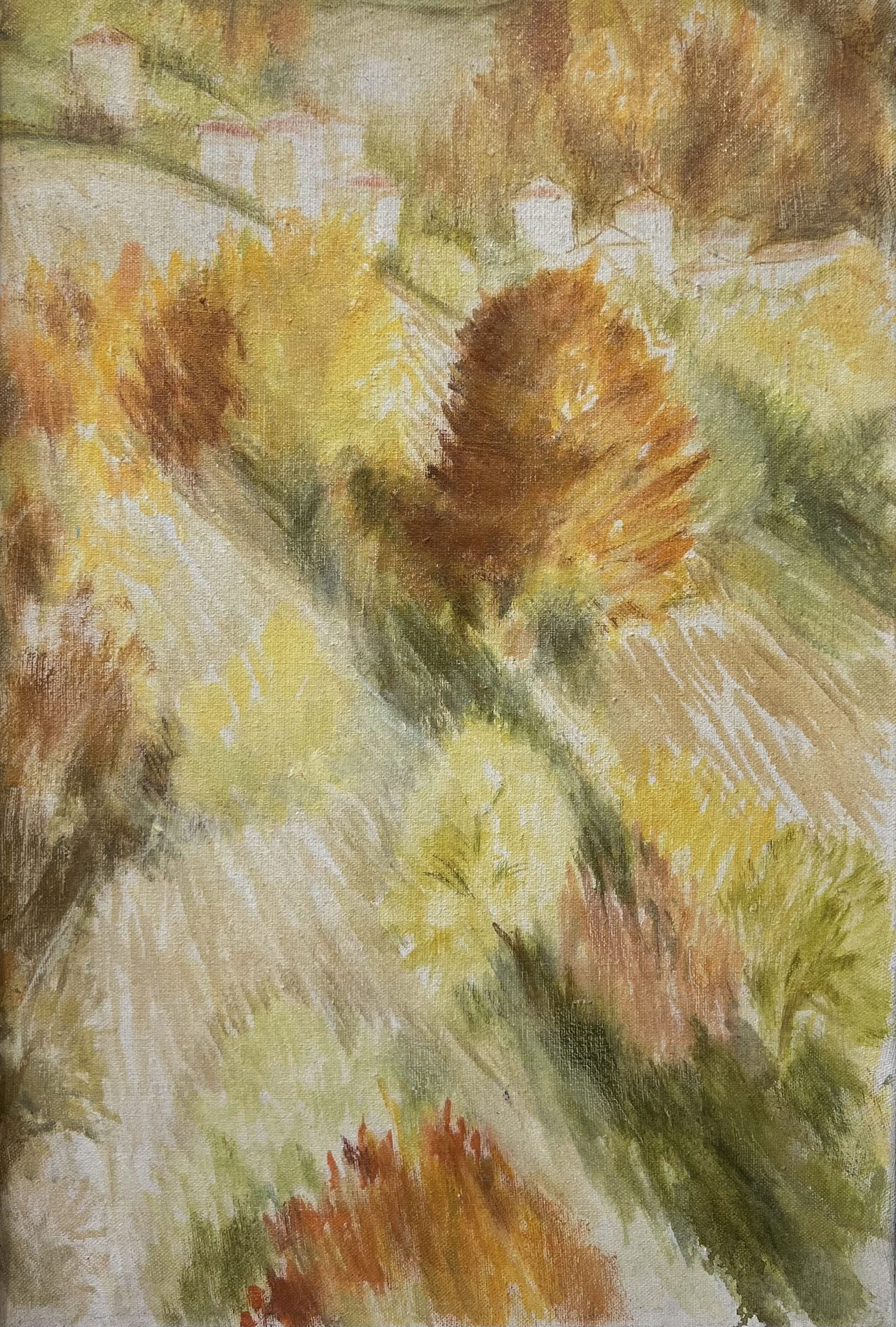 Оригинална картина на Мария Радева "Златна Есен, Момчиловци", 1988г. от Галерия Роял