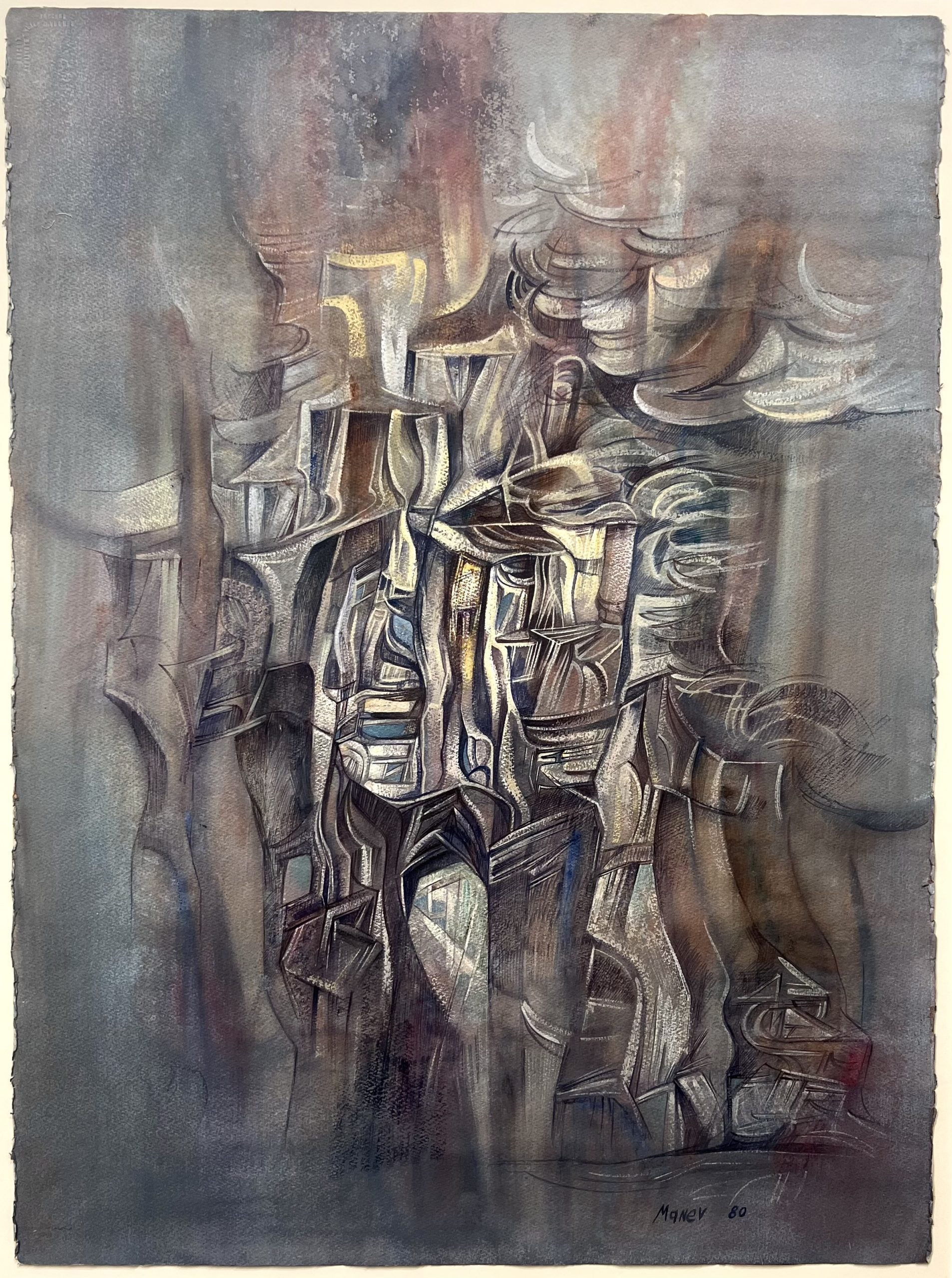 Оригинална картина на Никола Манев "Абстракция", 1980 от Галерия Роял
