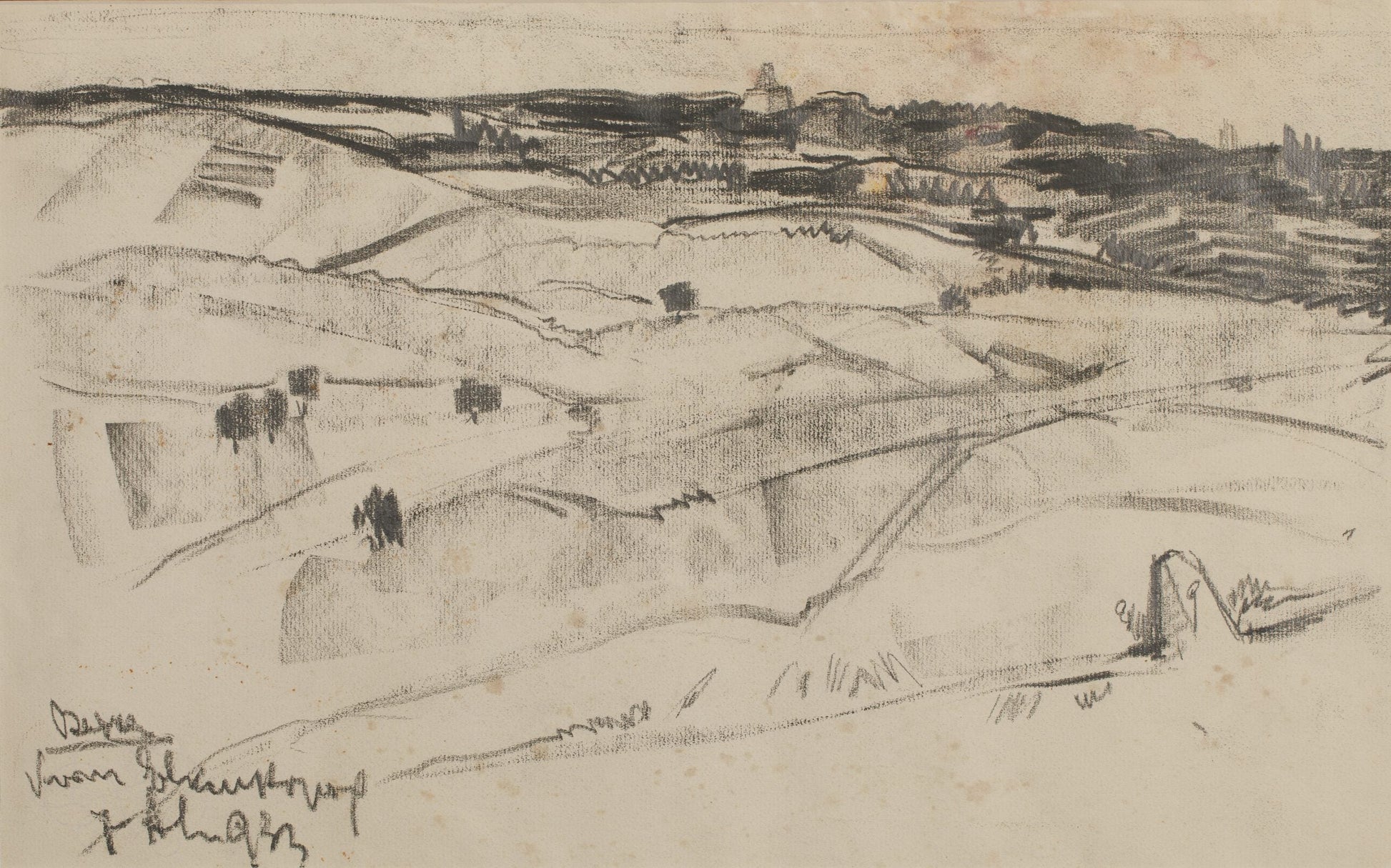Оригинална картина на Никола Танев "Варна, Евксиноград, 1933г." от Галерия Роял