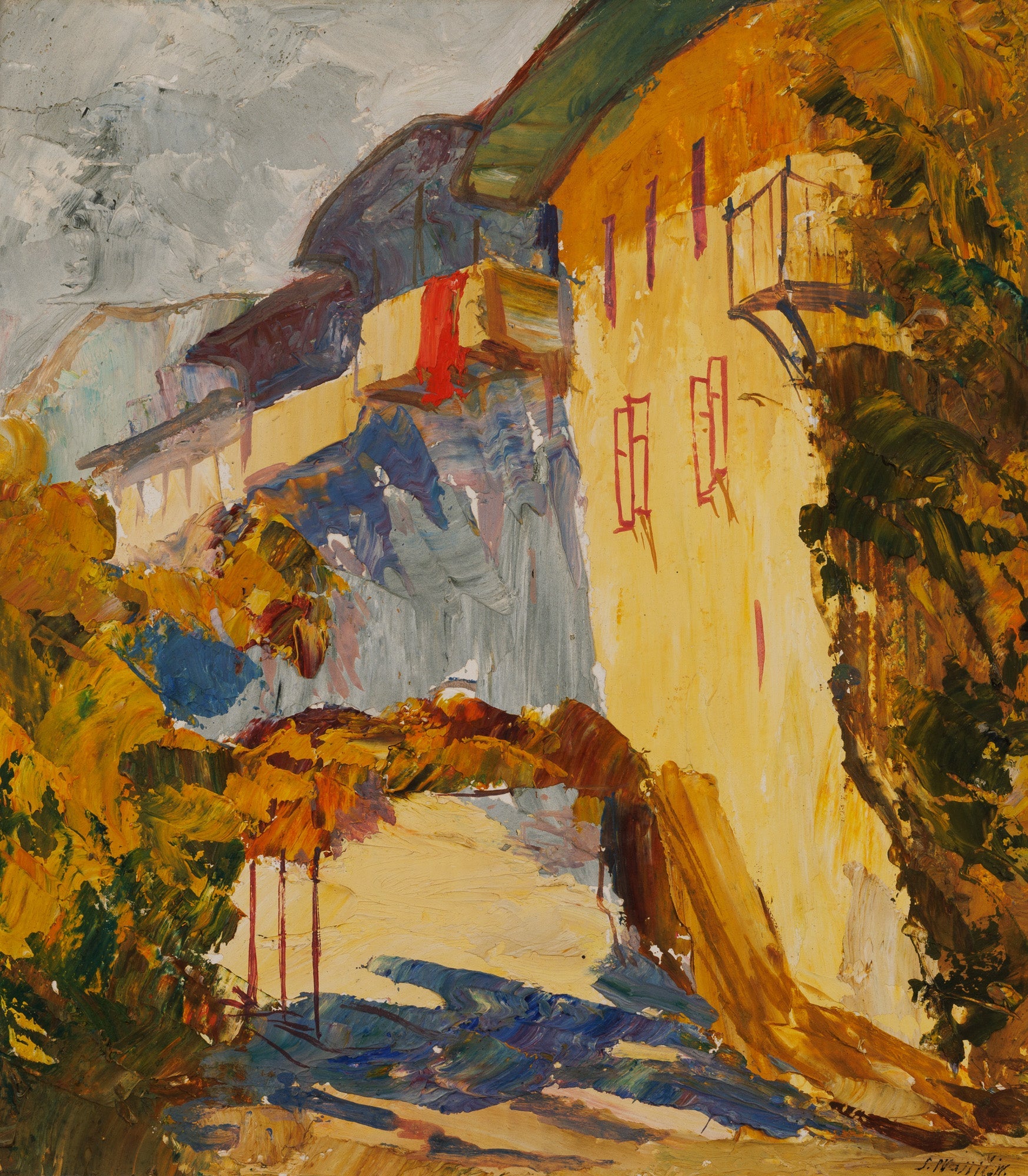 Оригинална картина на Стоян Василев "Ул. Гурко" от Галерия Роял