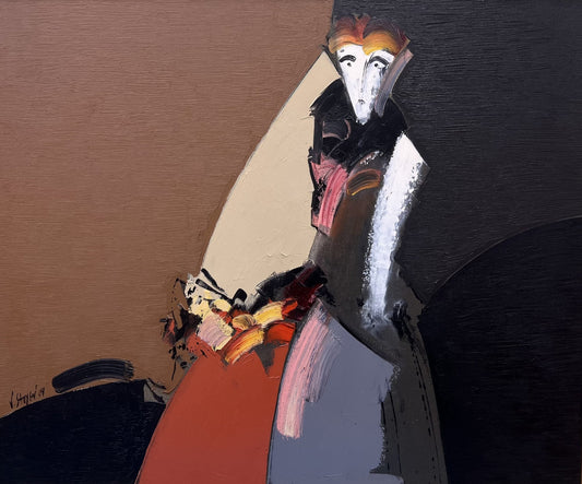 Оригинална картина на Васил Стоев "Антракт" от Галерия Роял