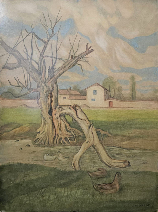 Оригинална картина на Васил Стоилов "Край реката" от Галерия Роял